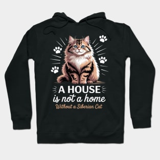 Russian Longhair Cat Sunshine Siberian Forest Cat Hoodie